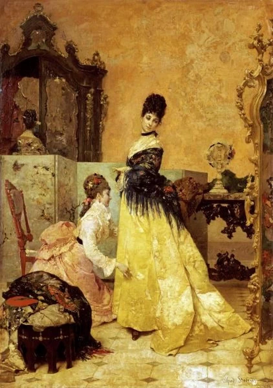Alfred Émile Stevens - Il nuovo vestito